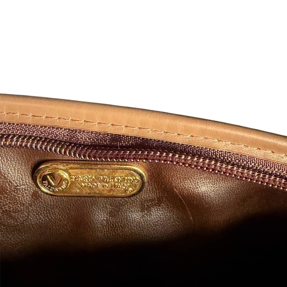 Vintage 80’s Mario Valentino Brown Monogram Clutch Bag with Original Tags - Picture 7 of 10